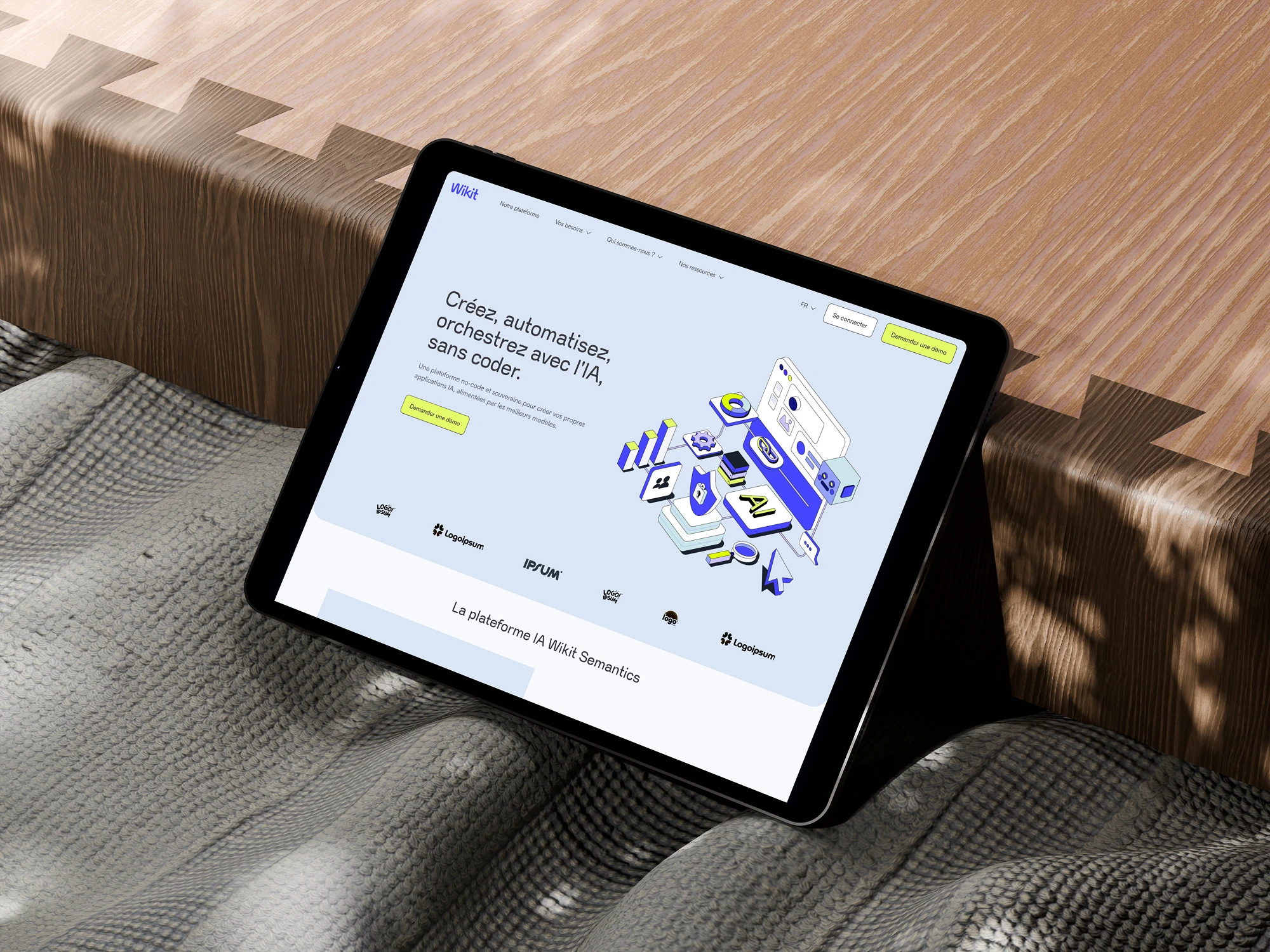 Mockup projet Wikit